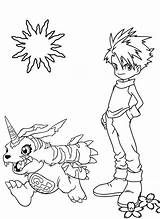 Coloring Pages Digimon Guilmon Drawing 80s Cartoon Cartoons Color  sketch template