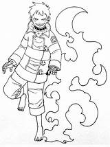 Fire Force Coloring Pages  Free Printable For Kids sketch template