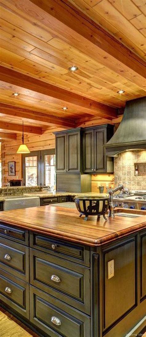 These Log Cabin Kitchen Cabinet Colors Tips And Trick - Mismatched ...