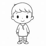 Cute Boy Coloring Page Outline Sketch Drawing Vector Wing  sketch template