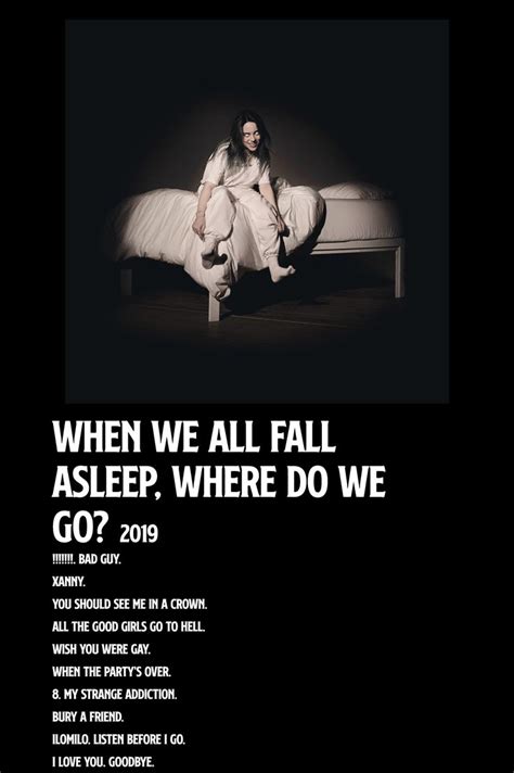 Poster do album When We All Fall Asleep, Where Do We Go? | Imagens para imprimir