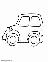 Toy Car Coloring Pages sketch template