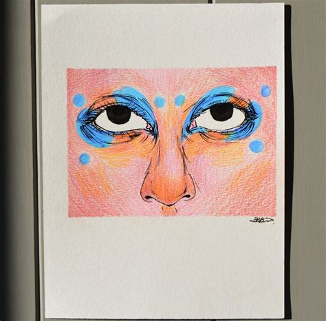 Polka Dot Original Drawing - Etsy