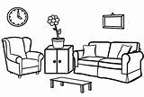 Living Room Coloring Pages  Bestroomone sketch template