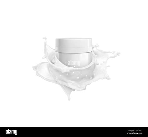 Empty skin care products that fall into milk or cream Stock Photo - Alamy