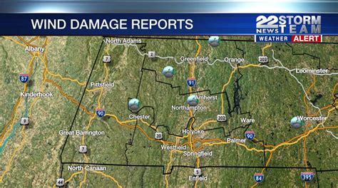 Storm damage reports, power outages in western Massachusetts Wednesday ...