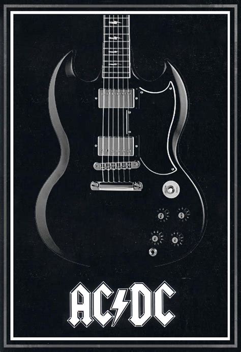 inspirado en [link] AC/DC back in black poster | Classic rock bands