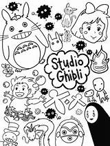 Studio Ghibli Coloring Pages Sketch Page sketch template