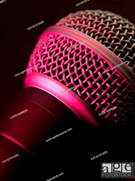 Vocal microphone in pink light, Stock Photo, Picture And Low Budget Royalty Free Image. Pic. ESY ...