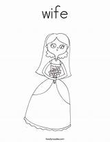 Wife Coloring Pages sketch template