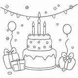 Free Printable Birthday Coloring Pages & Cards For Kids  Xcoloring sketch template