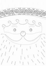 Santa Beard Coloring Pages sketch template