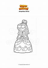 Coloriage Amphibia Olivia  Supercoloredcom sketch template