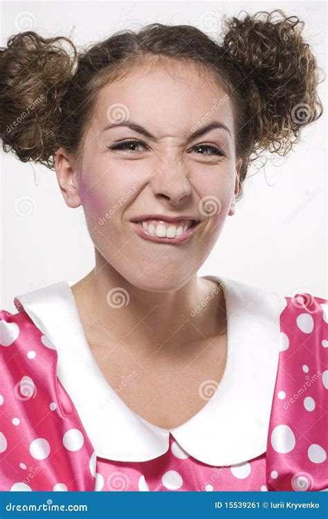 Woman making a funny face stock image. Image of emotion - 15539261