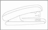 Stapler Coloring Pages sketch template