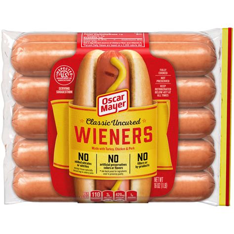 Oscar Mayer Classic Uncured Hot Dogs, 10 ct - 16 oz Package - Walmart ...