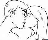 Kiss Coloring Page  Easy Drawing Guides sketch template