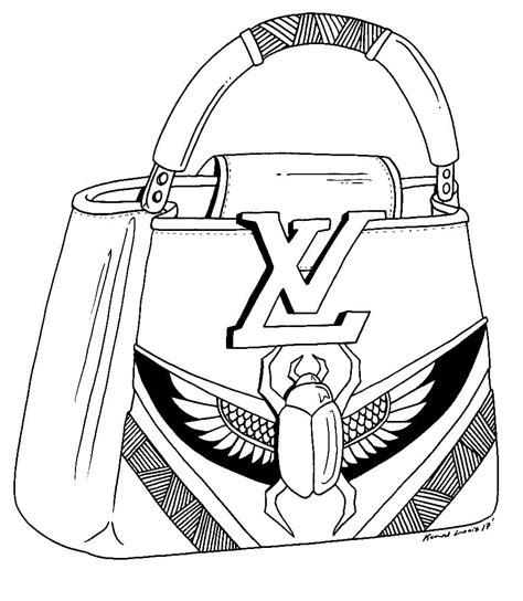 Louis Vuitton Bag coloring page - Download, Print or Color Online for Free