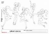 Lolirock Auriana Coloring Page Pages sketch template