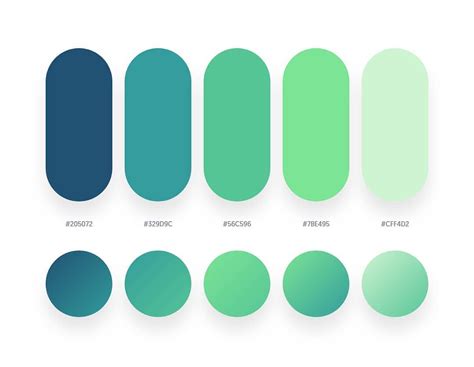 32 Beautiful Color Palettes With Their Corresponding Gradient Palettes