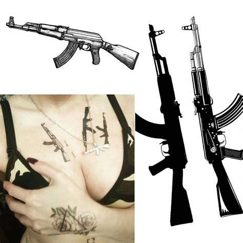 Ak 47 Gun Tattoo Designs