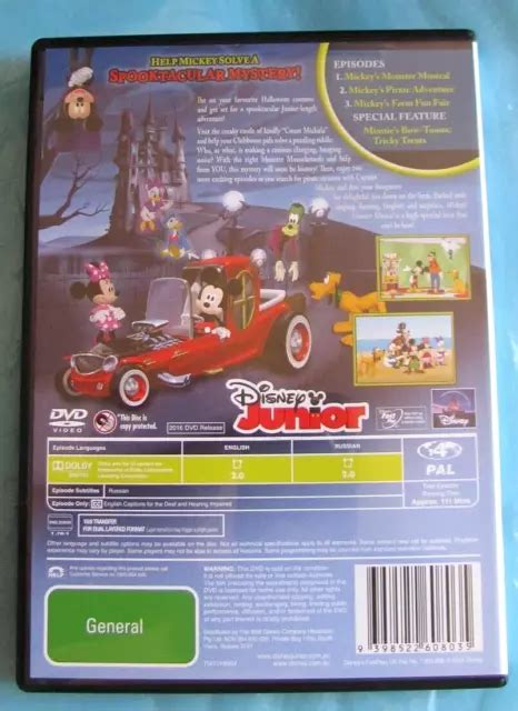 MICKEY MOUSE CLUBHOUSE Mickey's Monster Musical DVD Disney Jnr Reg 4 see below EUR 7,56 ...