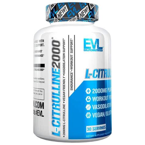 L-Citrulline (Capsules) - EVLUTION NUTRITION