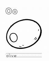 Olive Coloring Pages Oil Kids Printable Lamp Egg Shaped Two Olives  sketch template