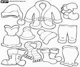 The clothes Of Santa Claus And His Wife coloring Page Childrens  sketch template