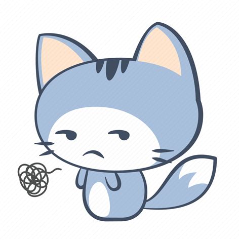 Angry, cat, displeasure, emoji, mad, sticker, unhappy icon - Download on Iconfinder