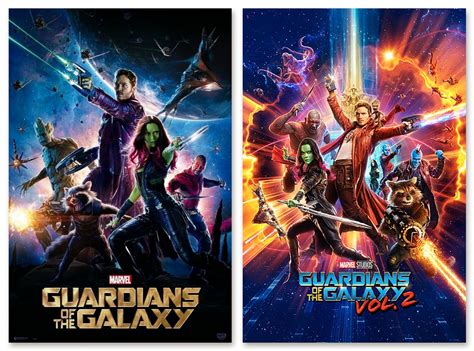 GUARDIANS OF THE GALAXY PART 1 & 2 - MOVIE POSTER SET (REGULAR STYLES) - Walmart.com