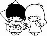 Little Twin Stars 5 Coloring Page  Free Printable Pages For Kids sketch template