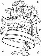 Christmas Bell Coloring Page 4560194 Vector Art At Vecteezy sketch template