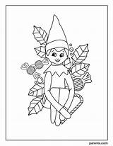 Elf Coloring Pages sketch template