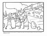 Nehemiah Rebuilding The Wall Coloring Page sketch template