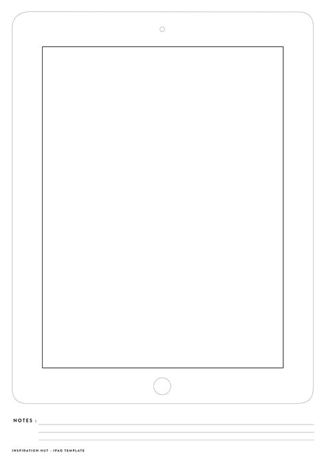 Printable iPad Wireframe for App and Web Designers - Inspiration Hut ...
