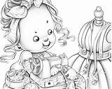 Sewing Coloring Sheet Pages sketch template