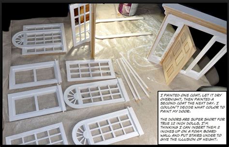 Tutorial - Walls With Windows & Doors 04 | Doll house plans, Dollhouse miniature tutorials, Doll ...