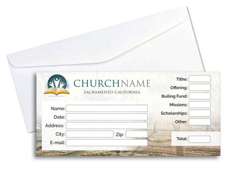 Printable Offering Envelope Template