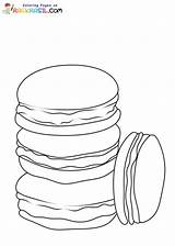Macaron Coloring Page Printable For Free Download sketch template