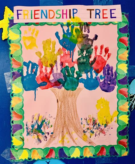 Our Friendship Tree | Preschool art activities, Creative curriculum preschool, Tree study