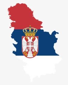 Serbia Country Europe - Serbia Flag Map, HD Png Download - kindpng