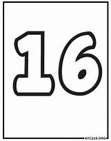 Free Number 16 Coloring Page Download Printable  ATC21S sketch template