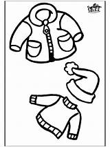 Winter Clothing Coloring Pages sketch template
