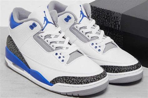 Air Jordan 3 “Racer Blue” White/Black-Cement Grey-Racer Blue – Sneaker Novel