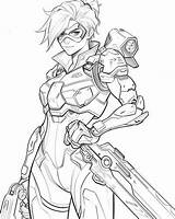 Overwatch Coloring Pages sketch template