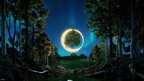 ArtStation - Moonlit Forest