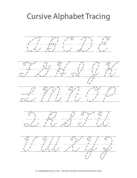 Cursive Alphabet Tracing Worksheet Cursive Letters A - vrogue.co