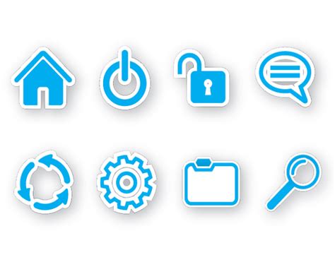 8 Web Icons Vector By GWEBSTOCK