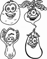 Printable Vegetable Coloring Pages sketch template